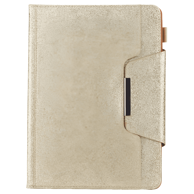 NIKCORP Preklopna zaštitna maska za iPad 10,2" (2019/2020/2021) svjetlucava s magnetskim zatvaranjem, zlatna